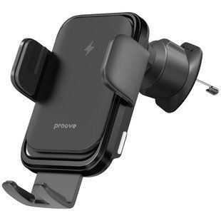 Автомобільний тримач з Бездротовим ЗП Proove Nitro Charge 15W (WHNC15002005) matte black 381088 фото