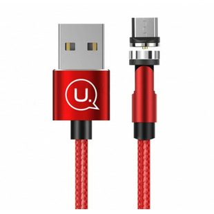 Кабель Usams Lightning U59 Rotatable Magnetic 2.4A 1.0m Red 253762 фото