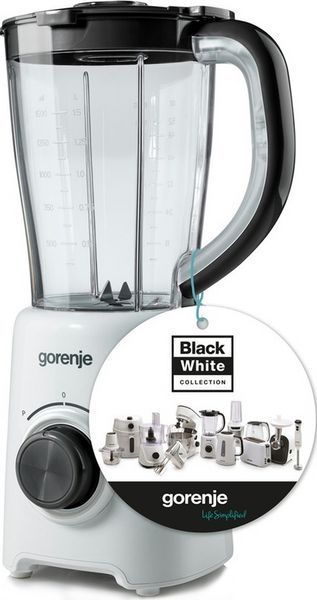 Блендер Gorenje стаціонарний 500Вт, чаша-1500мл, білий (B500XG) 366425 фото