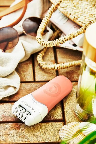 Епілятор Rowenta Aquasoft Wet&Dry пінцетний, акумуляторний , пінцет.-24, волог.+сух., насадок-3, кораловий (EP4920F0) 363144 фото