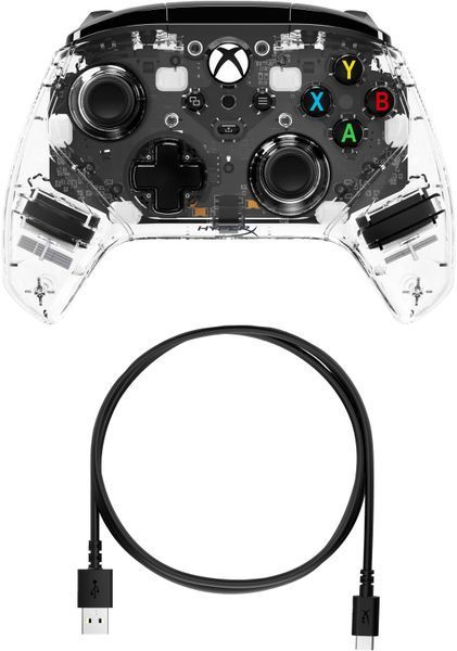 Геймпад HyperX Clutch Gladiate RGB, Xbox, PC, USB-A, прозорий (7D6H2AA) 366238 фото