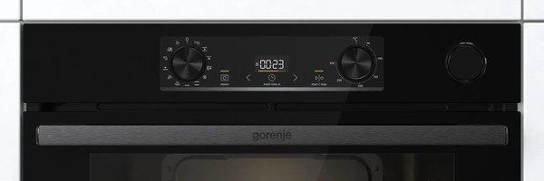 Духова шафа Gorenje електрична, 77л, A+, пара, дисплей, чорний (BSA6737E15BG) 369445 фото