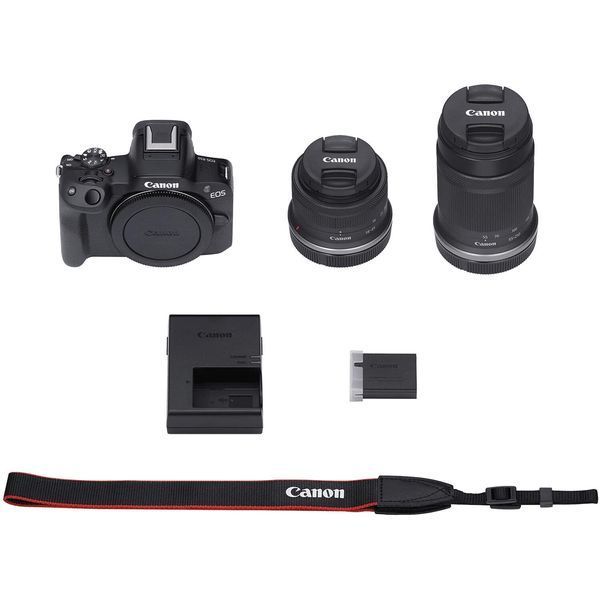 Цифр. фотокамера Canon EOS R50 + RF-S 18-45 IS STM + RF-S 55-210 IS STM Black 364651 фото