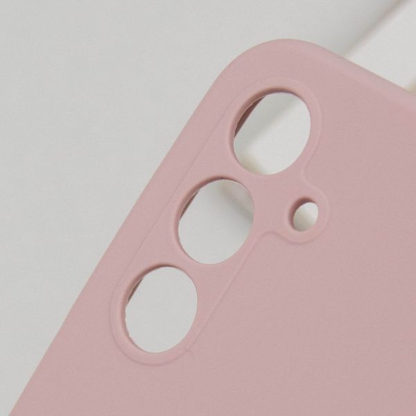 Чохол Silicone Cover Lakshmi Full Camera (AAA) для Samsung Galaxy A35 Рожевий / Pink Sand 316609 фото