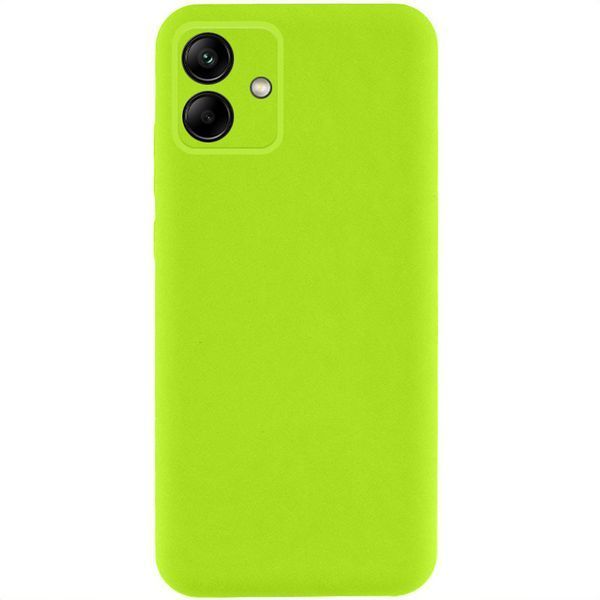 Чохол TPU GETMAN Liquid Silk Full Camera для Samsung Galaxy A06 Салатовий / Neon Green 323944 фото