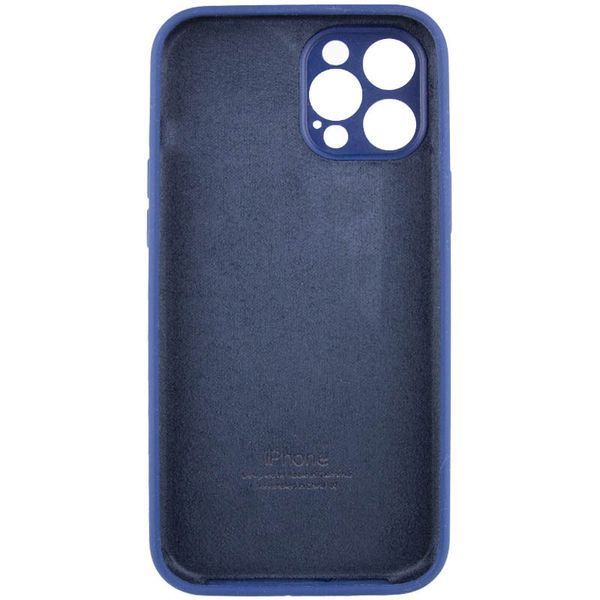 Чохол Silicone Case Full Camera Protective (AA) для Apple iPhone 12 Pro Max (6.7") Синій / Deep navy 217212 фото