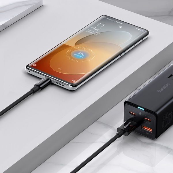 Кабель Baseus Superior Series (SUPERVOOC) Fast Charging Data Type-C 65W (1m) CAYS000901 Black 275966 фото