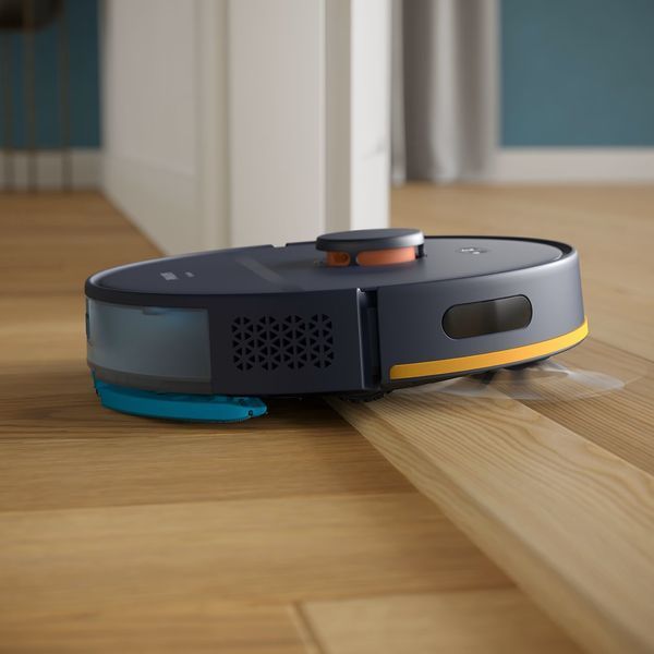 Робот-пилосос Philips Series 2000, h=9.7см, вологе прибирання, конт пил -0.38л, вода -0.3л, автон. робота до 120хв, EPA&nbsp;11, Wi-Fi, темно-синій 391001 фото