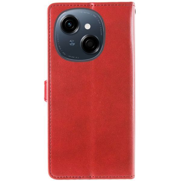 Шкіряний чохол-книжка GETMAN Gallant (PU) для TECNO Spark Go 1 (KL4) Червоний 358673 фото