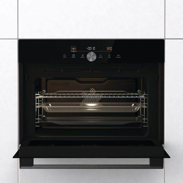 Духова шафа Gorenje електрична компактна, 50л, A+, дисплей, ф-ція мікрохвиль, чорний (BCM4547DG) 367004 фото