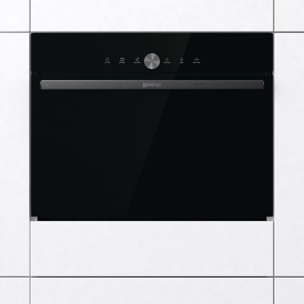 Духова шафа Gorenje електрична компактна, 50л, A+, дисплей, ф-ція мікрохвиль, чорний (BCM4547DG) 367004 фото