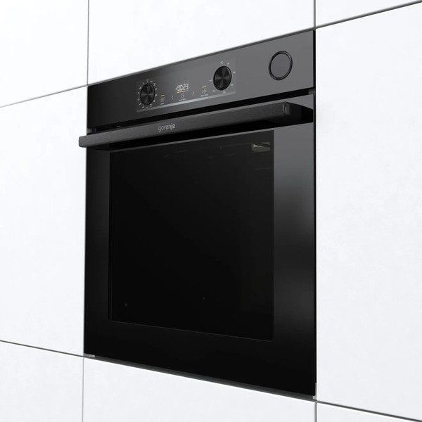 Духова шафа Gorenje електрична, 77л, A+, пара, дисплей, чорний (BSA6737E15BG) 369445 фото
