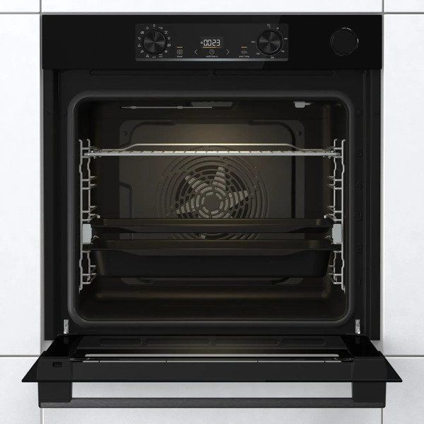 Духова шафа Gorenje електрична, 77л, A+, пара, дисплей, чорний (BSA6737E15BG) 369445 фото