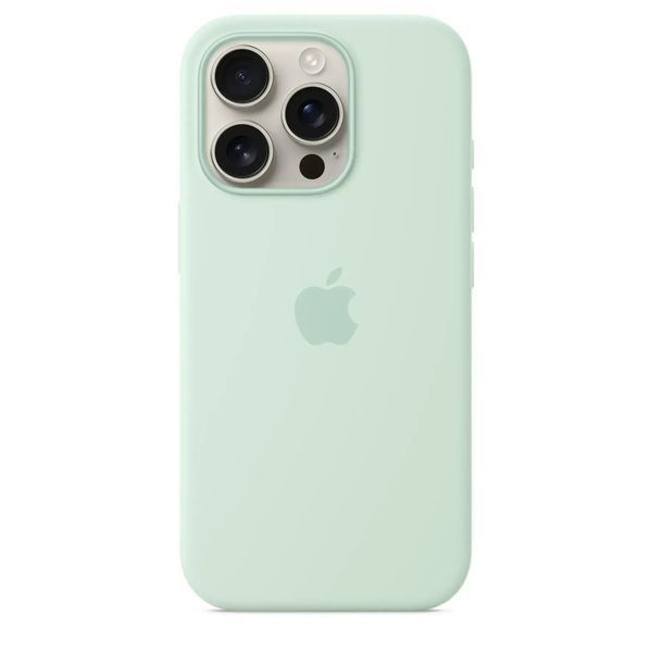 Чохол-накладка Apple iPhone 16 Pro Apple Silicone Case MagSafe Aquamarine 356904 фото