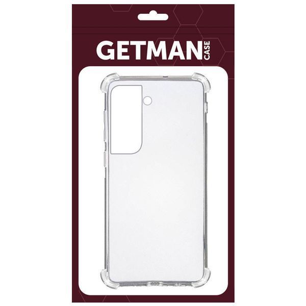 TPU чохол GETMAN Ease logo посилені кути для Samsung Galaxy S21 Безбарвний (прозорий) 204900 фото