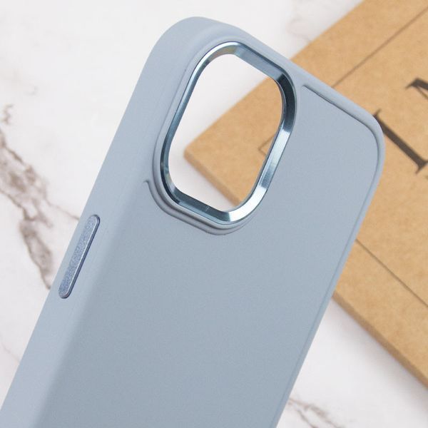 TPU чохол Bonbon Metal Style для Apple iPhone 14 (6.1") Блакитний / Mist blue 257165 фото