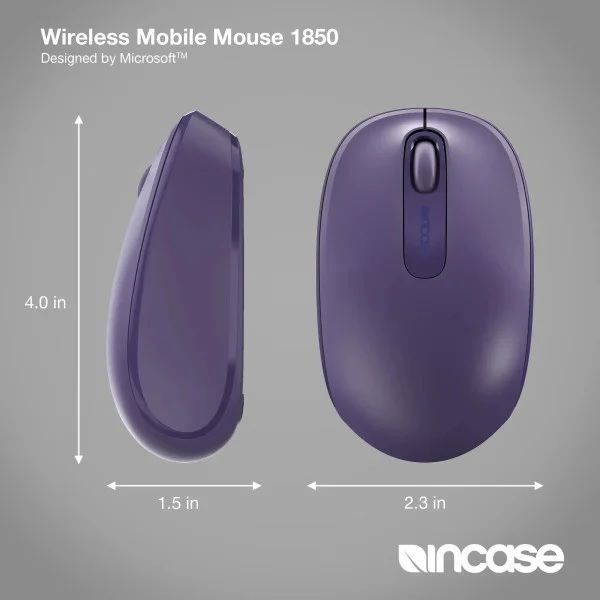 Incase Wireless Mobile Mouse 1850 Purple (U7Z-00050) 360273 фото