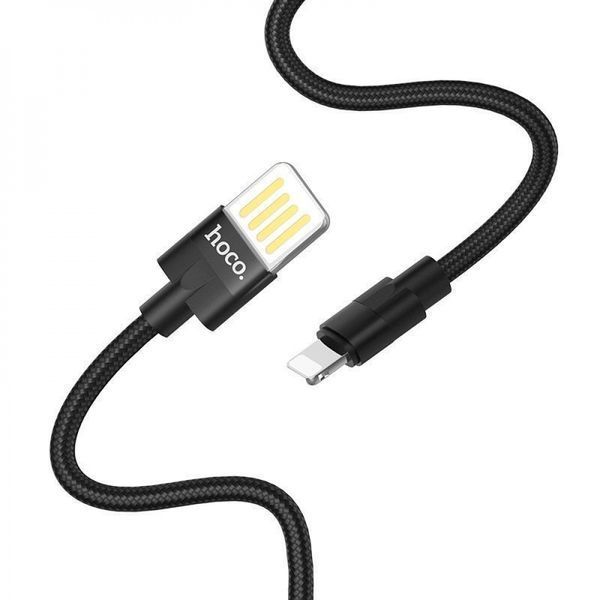 Кабель Hoco U55 Outstanding Lightning (1.2m) black 331154 фото