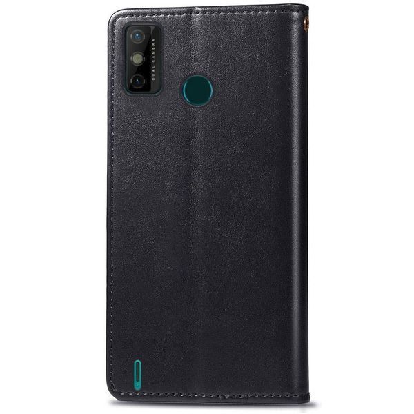 Шкіряний чохол книжка GETMAN Gallant (PU) для TECNO Spark 6 Go Чорний 208548 фото
