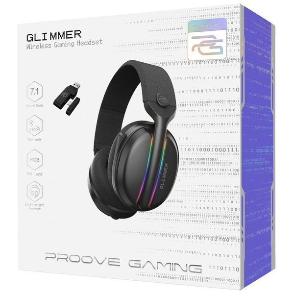 Бездротова ігрова гарнітура Proove Gaming Glimmer (APP) (WHGL00022016) black/purple 397947 фото