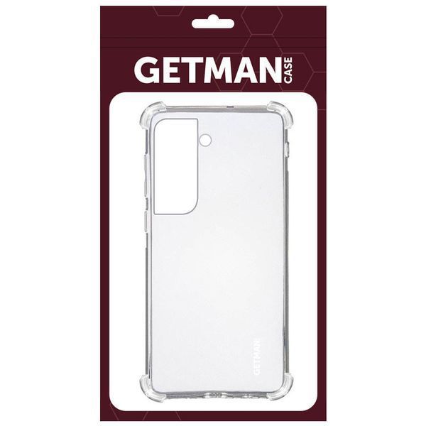 TPU чохол GETMAN Ease logo посилені кути для Samsung Galaxy S21 Безбарвний (прозорий) 204900 фото
