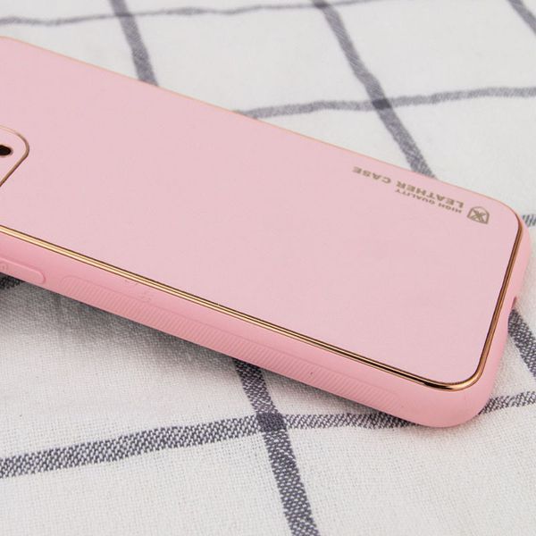 Шкіряний чохол Xshield для Apple iPhone 12 (6.1") Рожевий / Pink 202356 фото