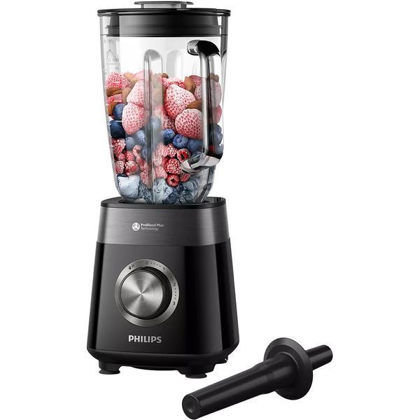 Блендер PHILIPS стаціонарний Series 5000, 1200Вт, чаша-2000мл, скло, чорний (HR3030/00) 369215 фото