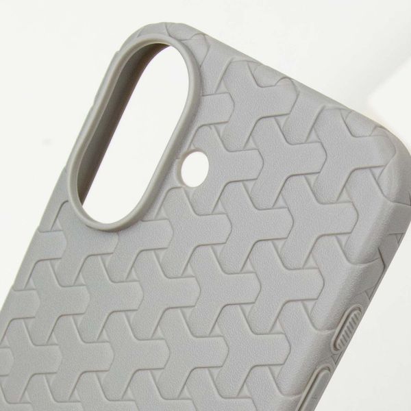 Чохол TPU Weaving для Apple iPhone 16 (6.1") Grey 328225 фото