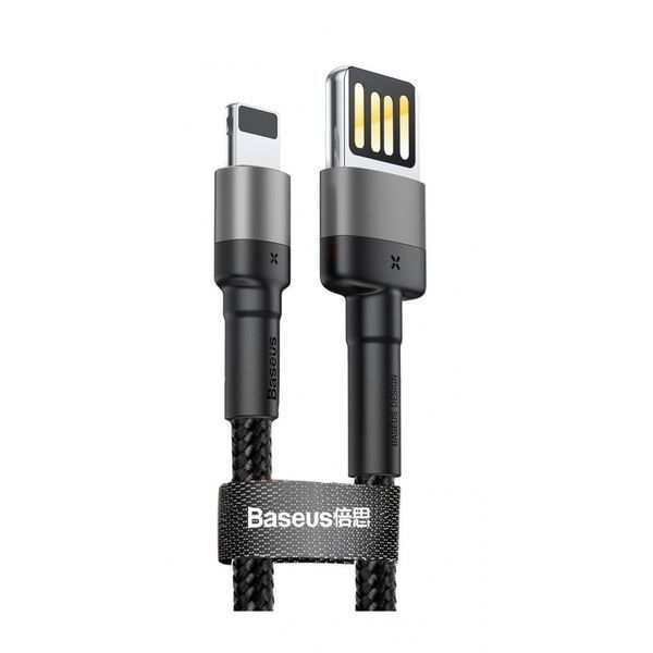 Кабель Baseus Cafule Lightning (CALKLF-GG1) Grey/Black 1m 224588 фото