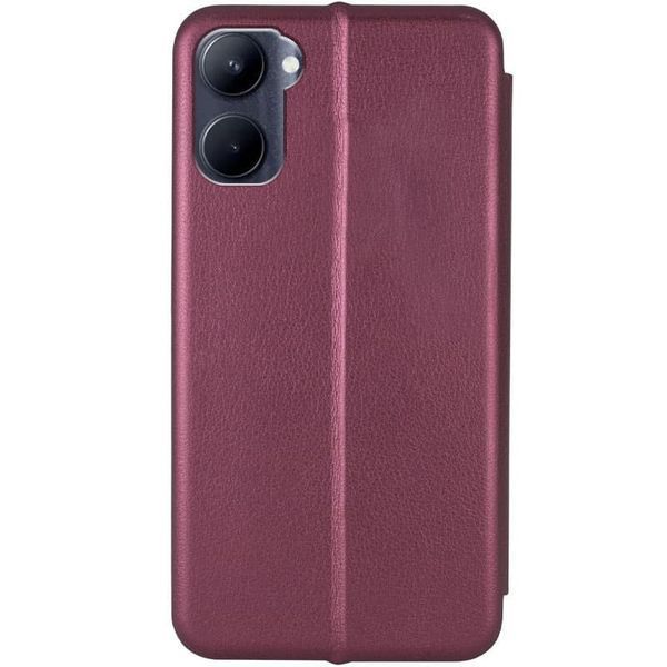 Шкіряний чохол (книжка) Classy для Realme C33 Бордовий 273658 фото
