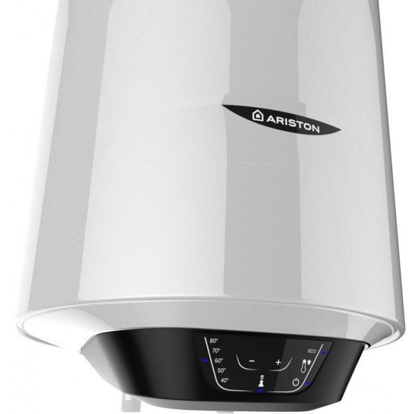 Водонагрівач електр. Ariston круглий слім PRO1 ECO 65 V SLIM 1.8K PL EU, 65л, 1,8кВт, ел. кер-ння, B, білий 362872 фото