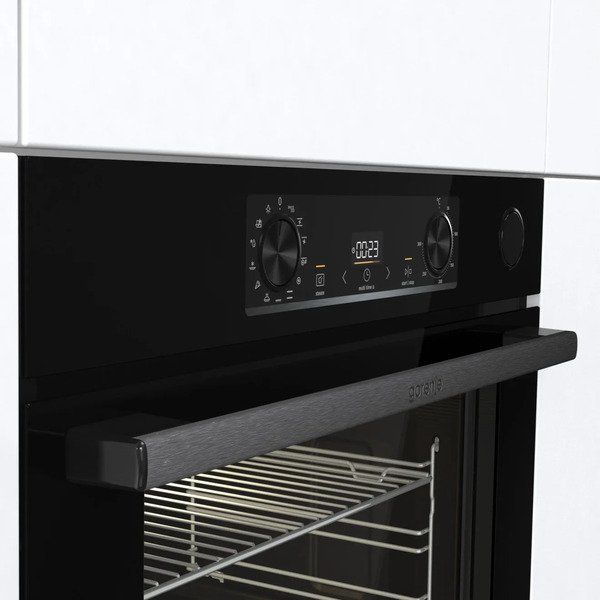 Духова шафа Gorenje електрична, 77л, A+, пара, дисплей, чорний (BSA6737E15BG) 369445 фото