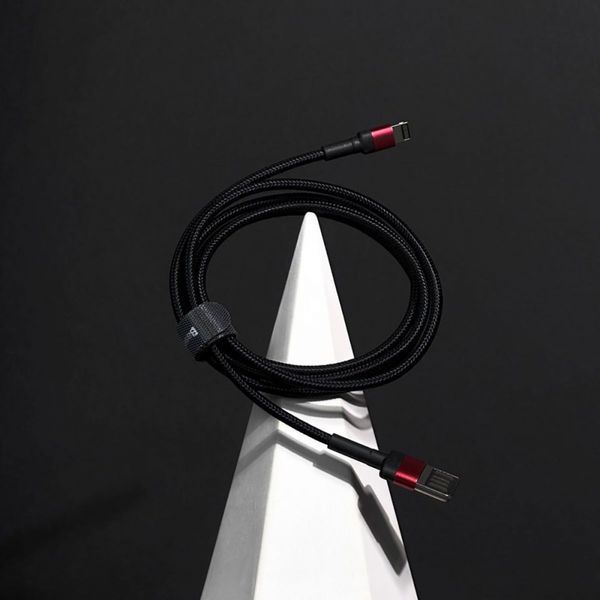 Кабель Baseus Cafule Lightning (CALKLF-GG1) Grey/Black 1m 224588 фото