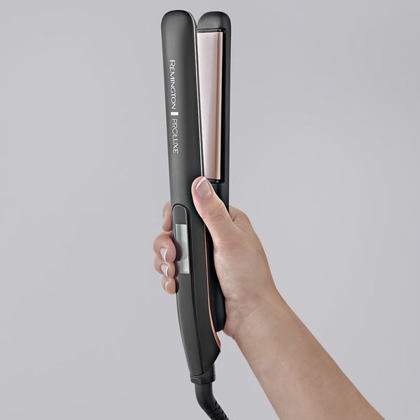 Випрямляч Remington ProLuxe Midnight Edition, 52Вт, темп.режимів-10, 150-230С, дисплей, кераміка, чорний (S9100B) 370680 фото