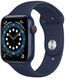 Смарт-годинник Apple Watch Series 6 44mm GPS + LTE Blue Aluminium Case With Deep Navy Sport Band M09A3 190218 фото 1