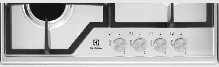 Варильна поверхня Electrolux газова, 60см, чавун, нерж (KGS6426SX) 371050 фото