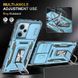 Ударостійкий чохол Camshield Army Ring для Xiaomi Redmi 12 / Poco M6 Pro 5G Блакитний / Light Blue 283608 фото 3