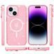 Чохол TPU Galaxy Sparkle (MagFit) для Apple iPhone 15 Plus (6.7") Pink+Glitter 277402 фото 2