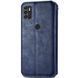 Шкіряний чохол книжка GETMAN Cubic (PU) для ZTE Blade A7s (2020) Синій 216014 фото 4