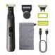 Бритва електр. Philips OneBlade Pro 360, Li-Ion, сух.+волог., індикатор заряду, м'який чохол, чорний (QP6552/15) 371503 фото 1