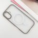 TPU+PC чохол Blueo Skin Friendly Frosted with MagSafe для Apple iPhone 16 (6.1") Сірий 319478 фото 3