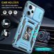Ударостійкий чохол Camshield Army Ring для Xiaomi Redmi 12 / Poco M6 Pro 5G Блакитний / Light Blue 283608 фото 4