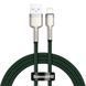 Кабель Baseus Cafule Series Metal Data USB кабель USB To IP 2.4A 2М (CALJK-B06) Green 252308 фото 7