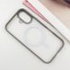 TPU+PC чохол Blueo Skin Friendly Frosted with MagSafe для Apple iPhone 16 (6.1") Сірий 319478 фото 4