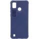 Чехол Camshield TPU со шторкой защищающей камеру для TECNO POP 4 Pro Синий 211404 фото 2