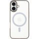 TPU+PC чохол Blueo Skin Friendly Frosted with MagSafe для Apple iPhone 16 (6.1") Сірий 319478 фото 2