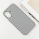 Чохол TPU Weaving для Apple iPhone 16 (6.1") Grey 328225 фото 2