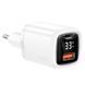 Зарядний Пристрій Usams T46 Digital Display USB-A/USB-C PD&QC3.0 33W 3A White 259447 фото 1