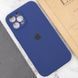 Чохол Silicone Case Full Camera Protective (AA) для Apple iPhone 12 Pro Max (6.7") Синій / Deep navy 217212 фото 5
