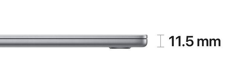Ноутбук Apple MacBook Air 15.3 8CPU/10GPU/24GB/512GB Space Gray Z18L000PU 2023 (M2) 272898 фото